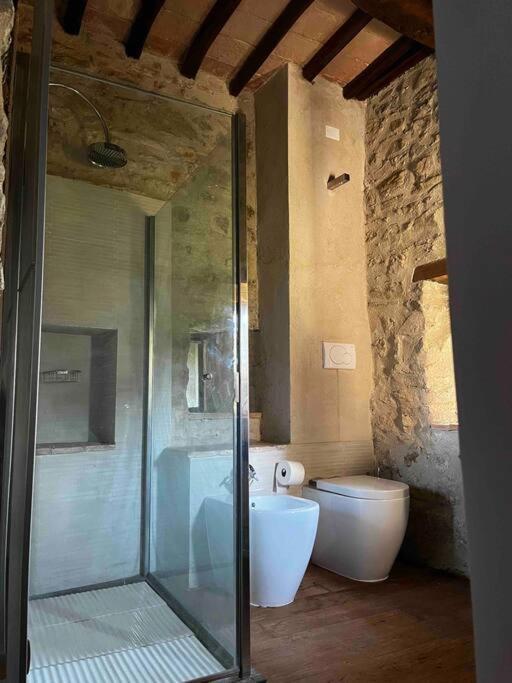 Medieval Tower In Umbria With Swimming Pool Montelagello Экстерьер фото